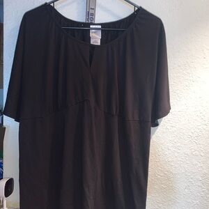 Just My Size Black Women's Blouse